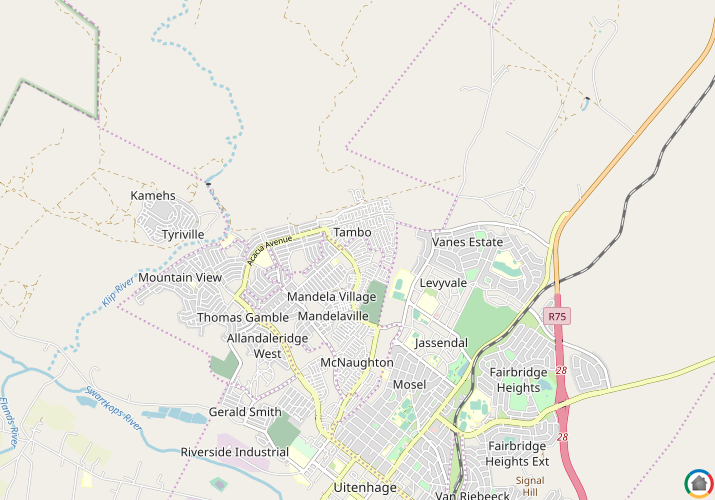 Map location of Tambo